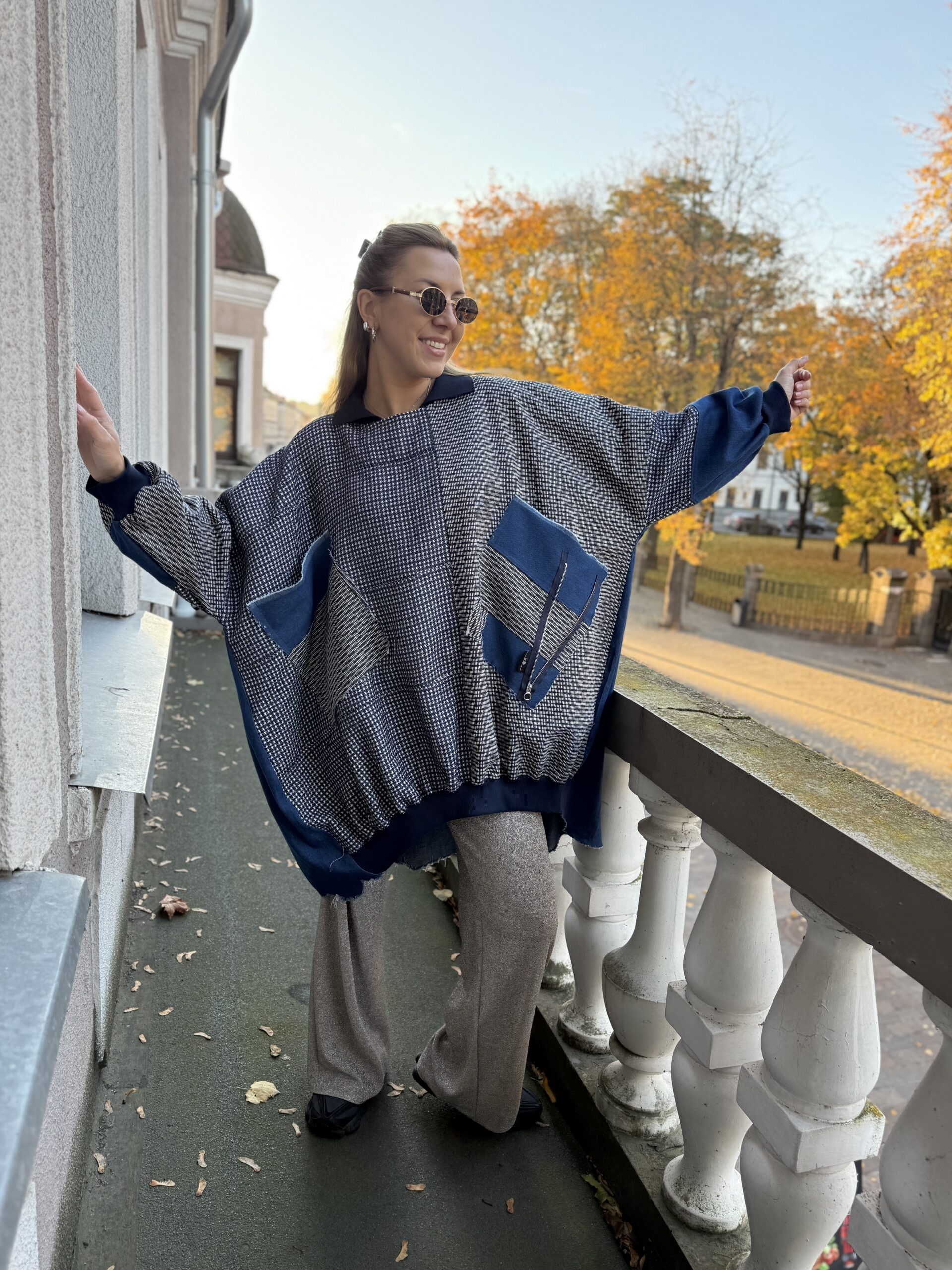 #ZEROWASTE DŽINSINĖ palaidinė dideliems dydžiams