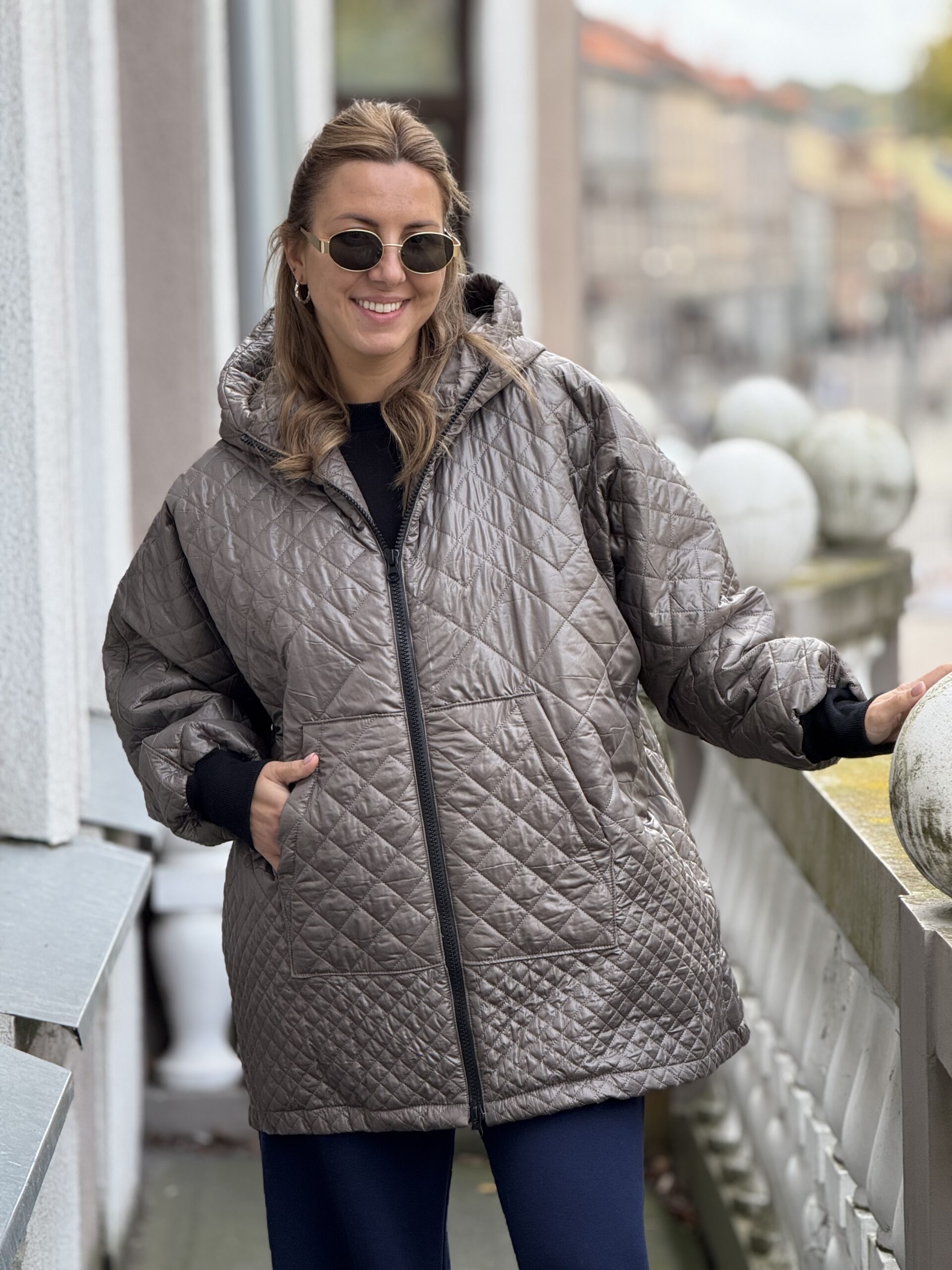 CHAKI ilgesnė striukė (vieno dvipusio sluoksnio)