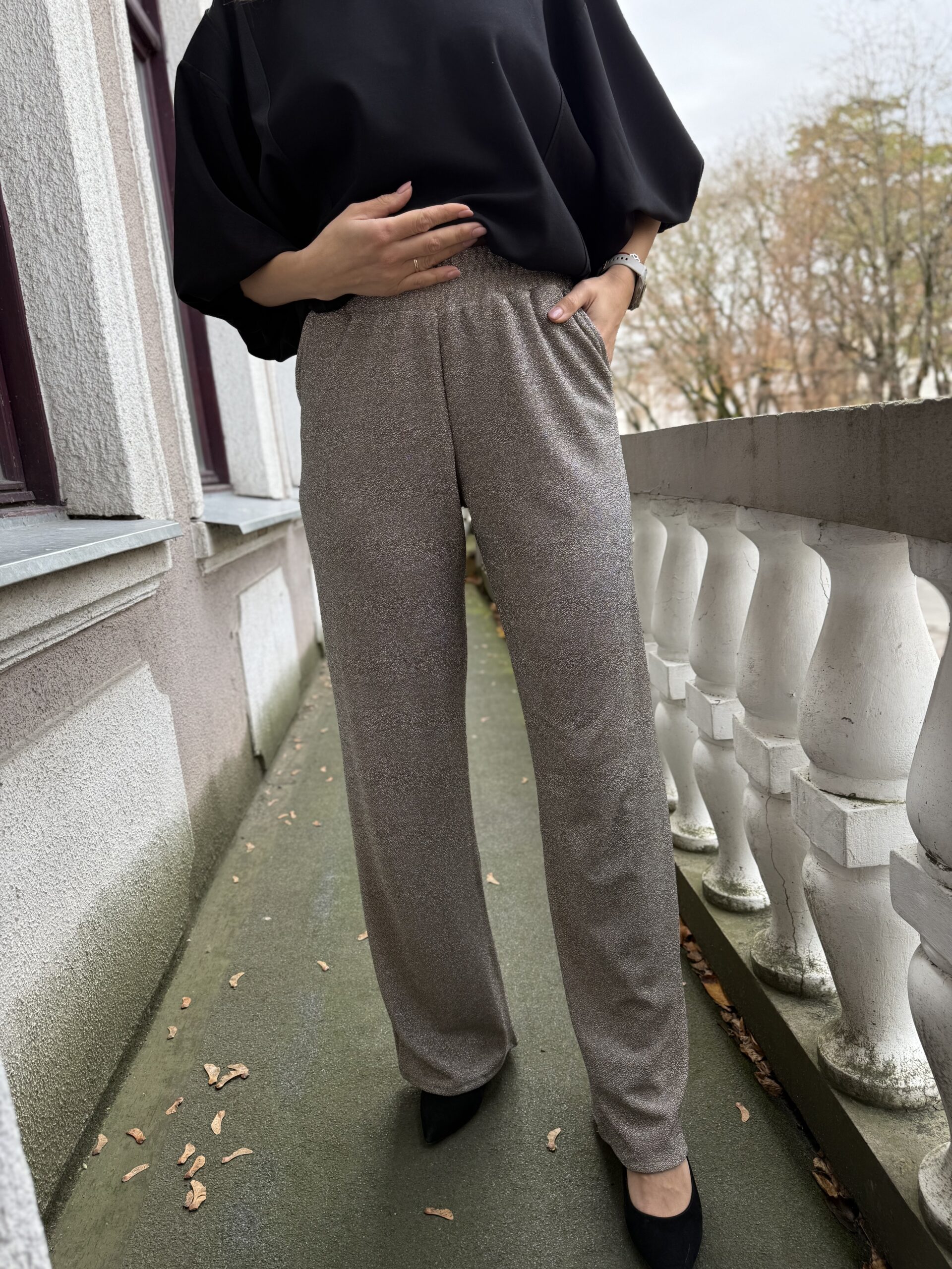 BLIZGIOS kreminės kelnės - Image 4