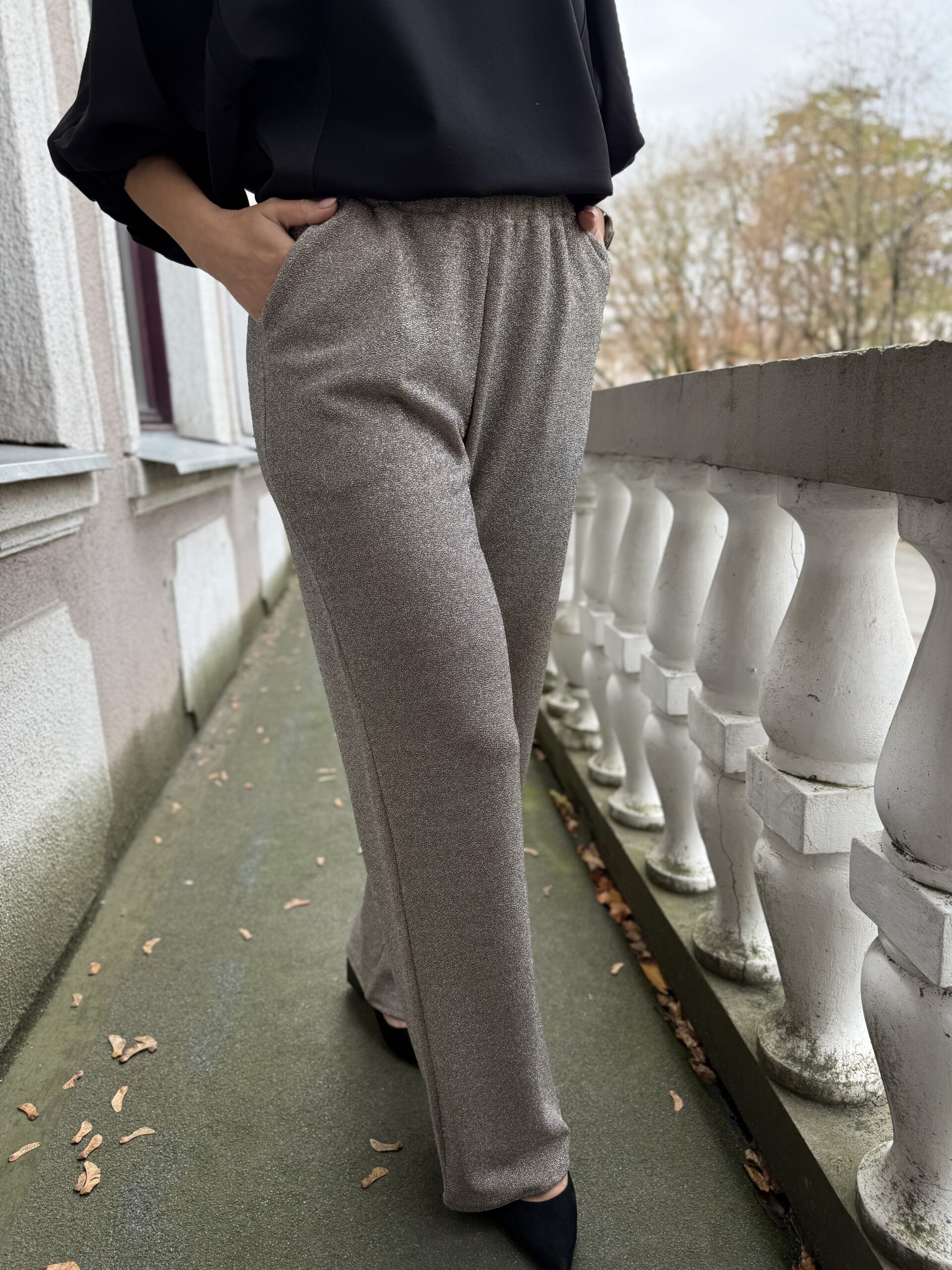 BLIZGIOS kreminės kelnės - Image 3