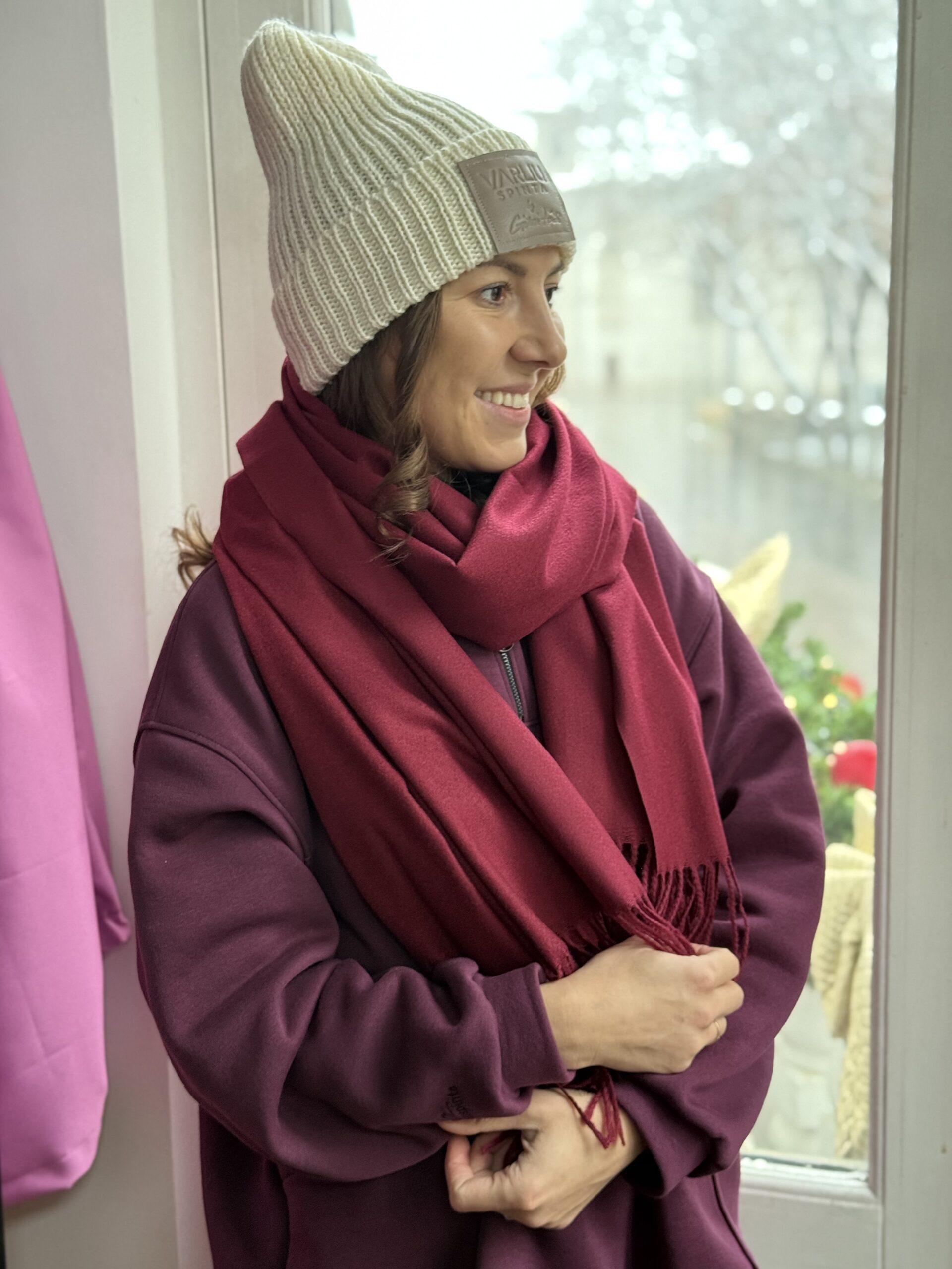 Bordo šalikas "kašmyro prisilietimas"