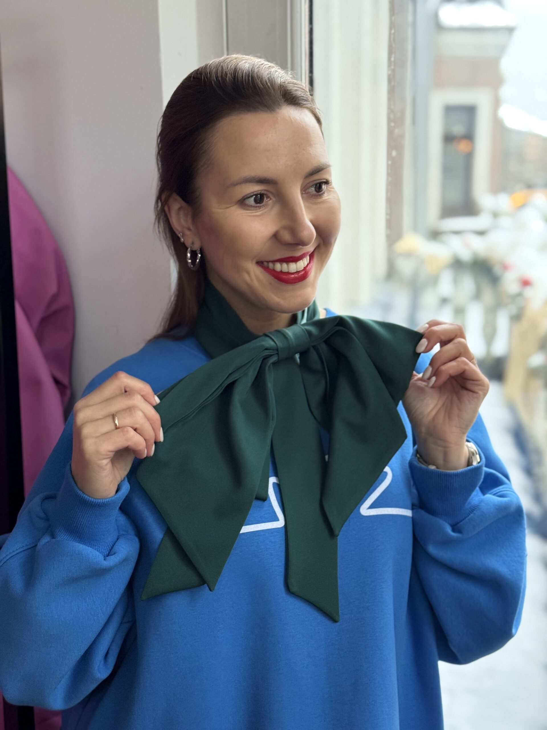 Smaragdinis didelis kaspinas