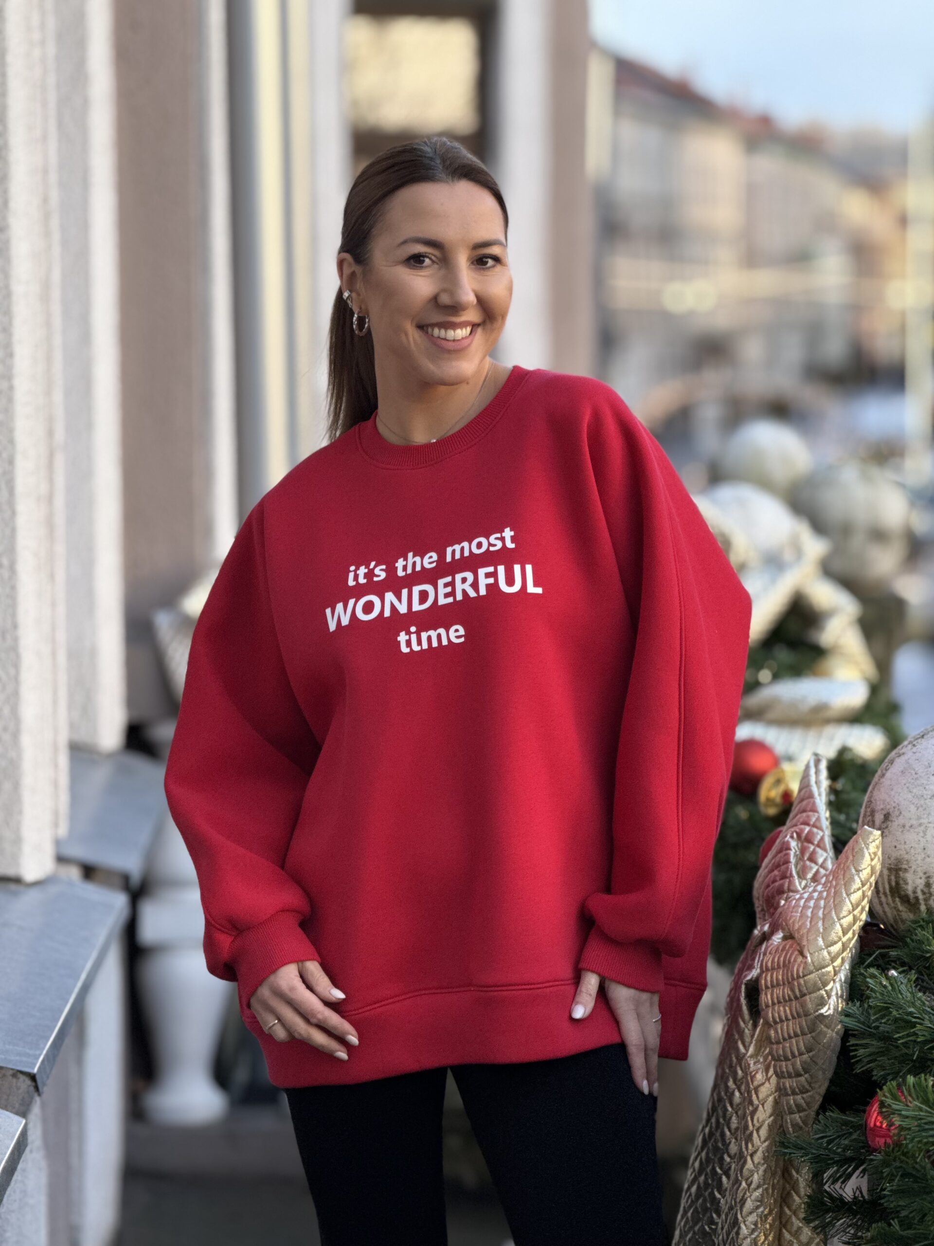 RAUDONAS džempas WONDERFUL TIME - Image 8