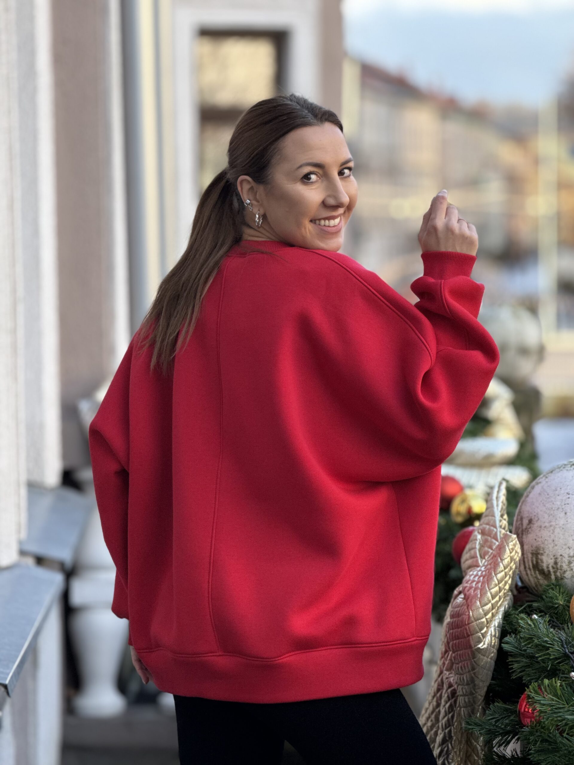 RAUDONAS džempas WONDERFUL TIME - Image 5