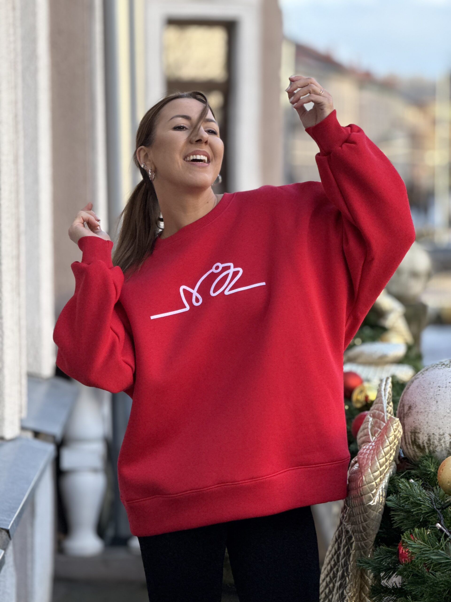 RAUDONAS firminis VARLIŲ džempas - Image 2