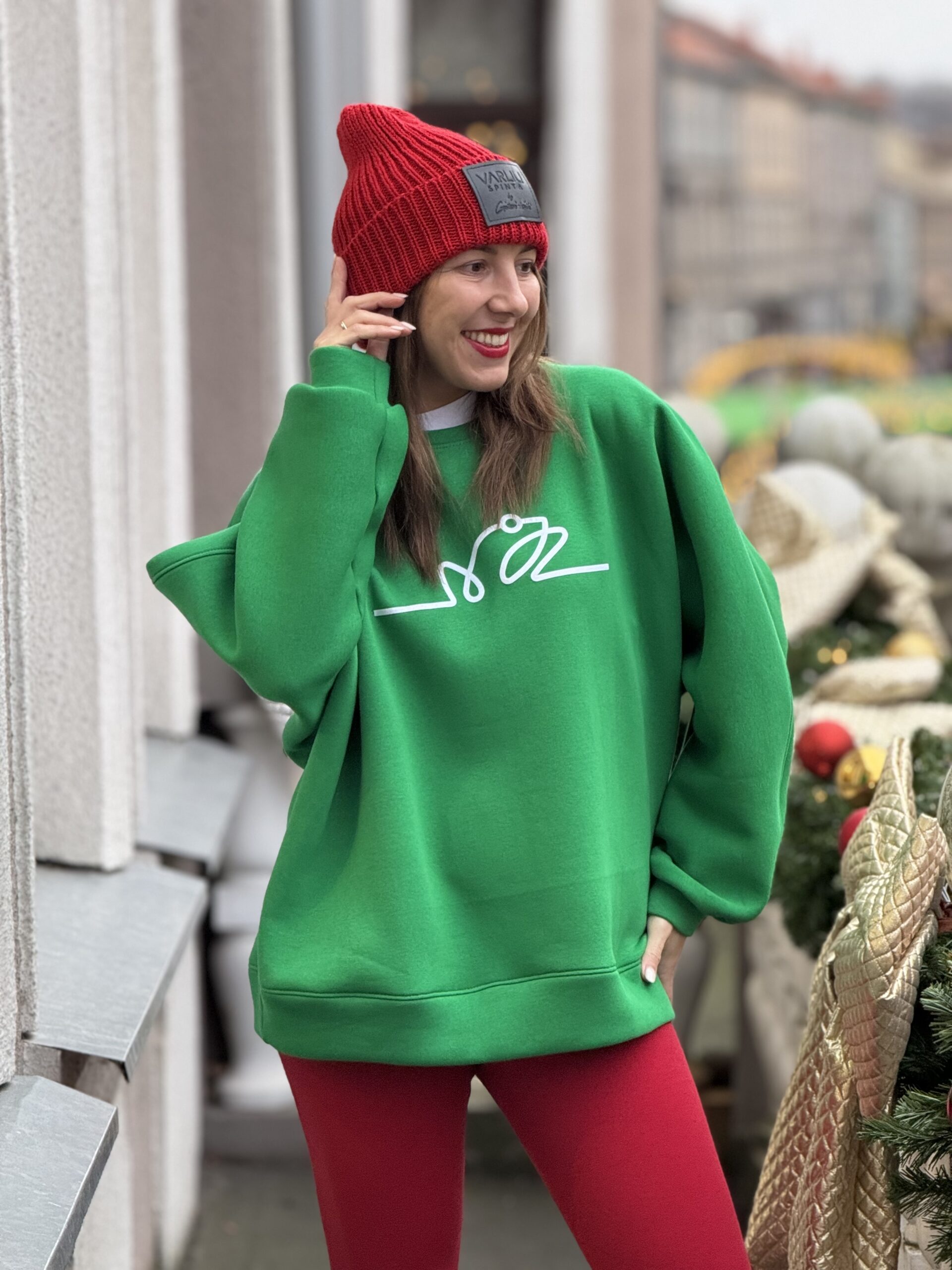 ŽALIAS firminis VARLIŲ džempas