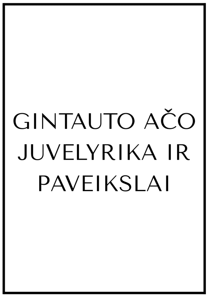Tėčio JUVELYRIKA