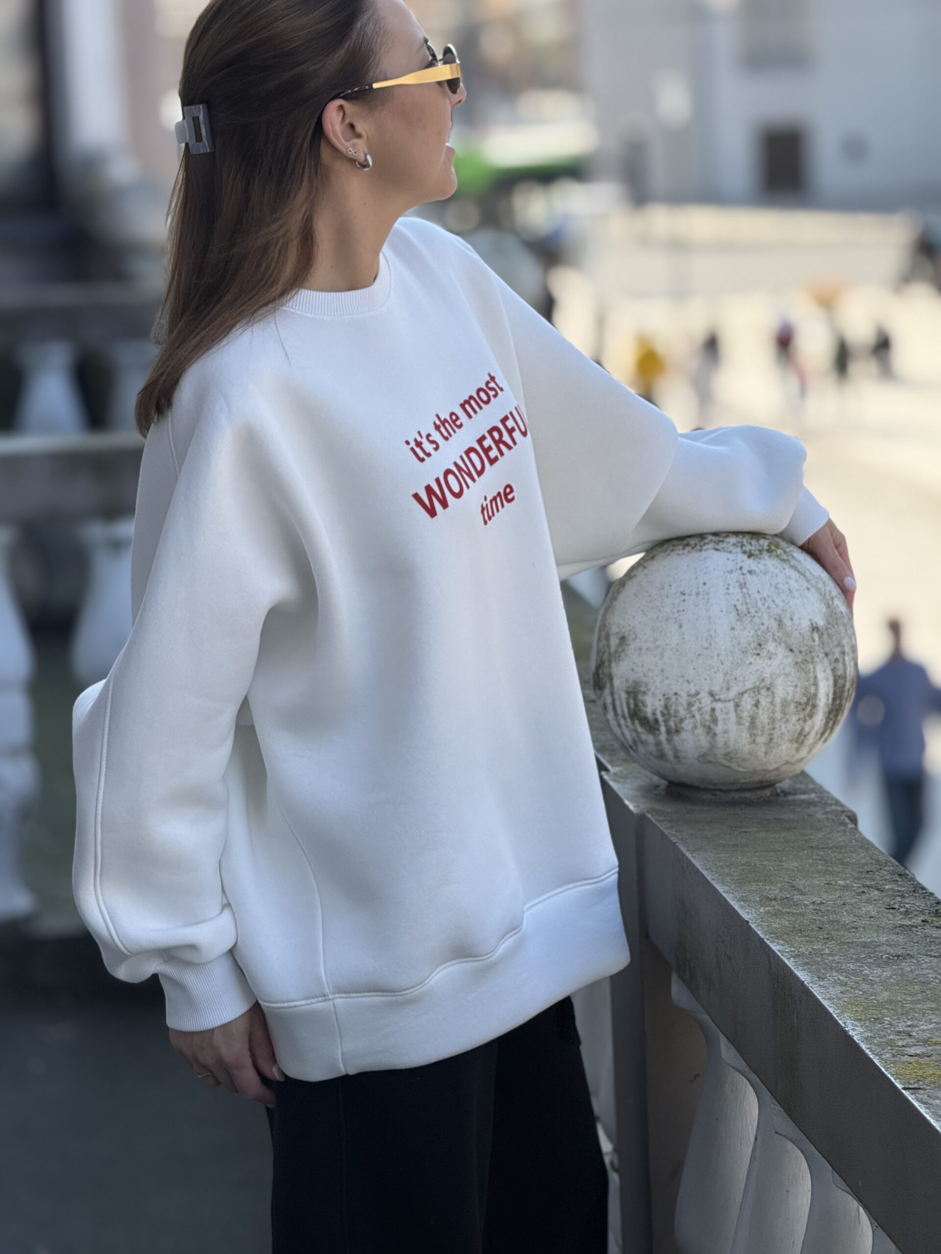 BALTAS džempas WONDERFUL TIME - Image 3