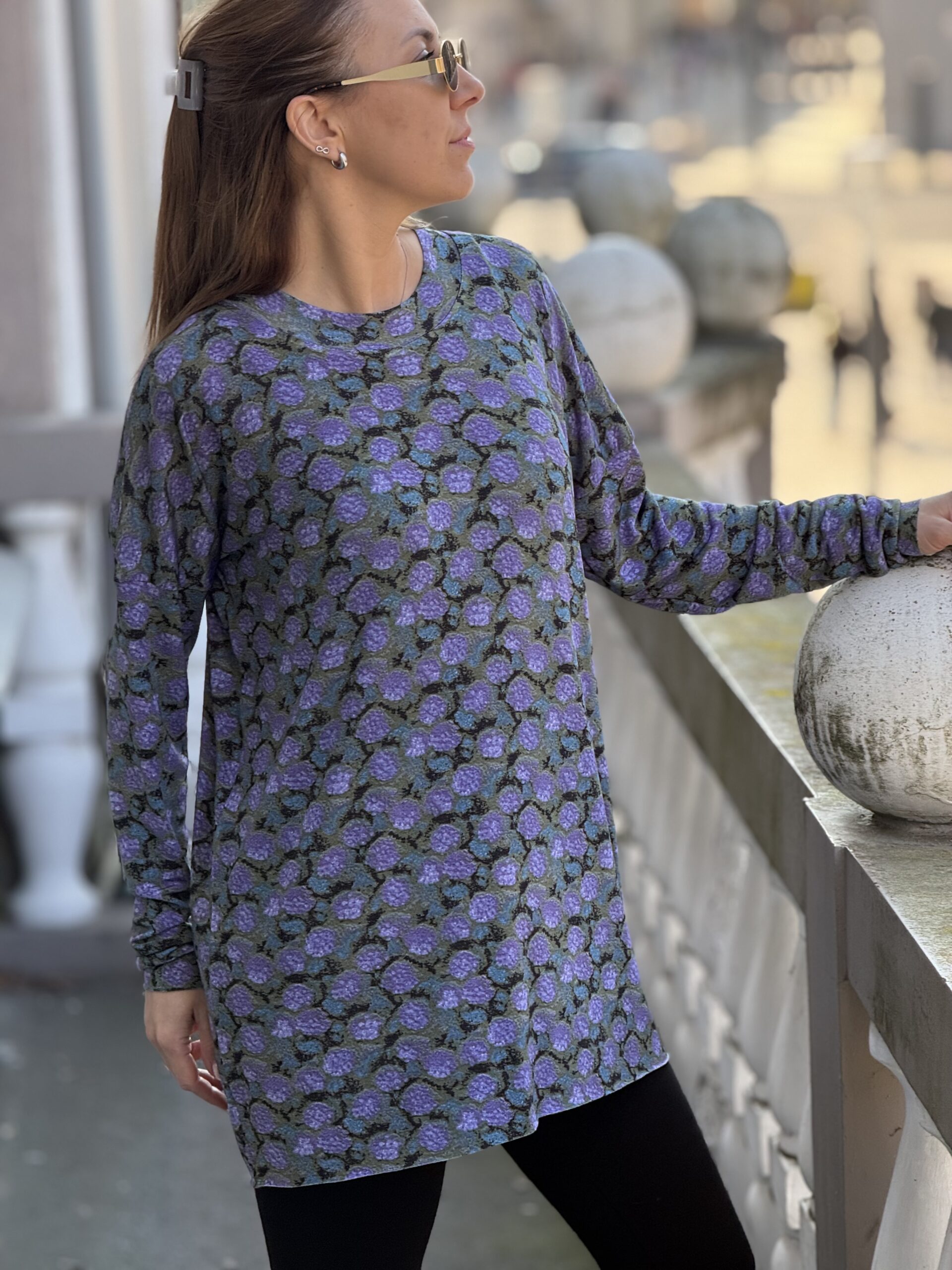 Marga kritaus trikotažo palaidinė - Image 2