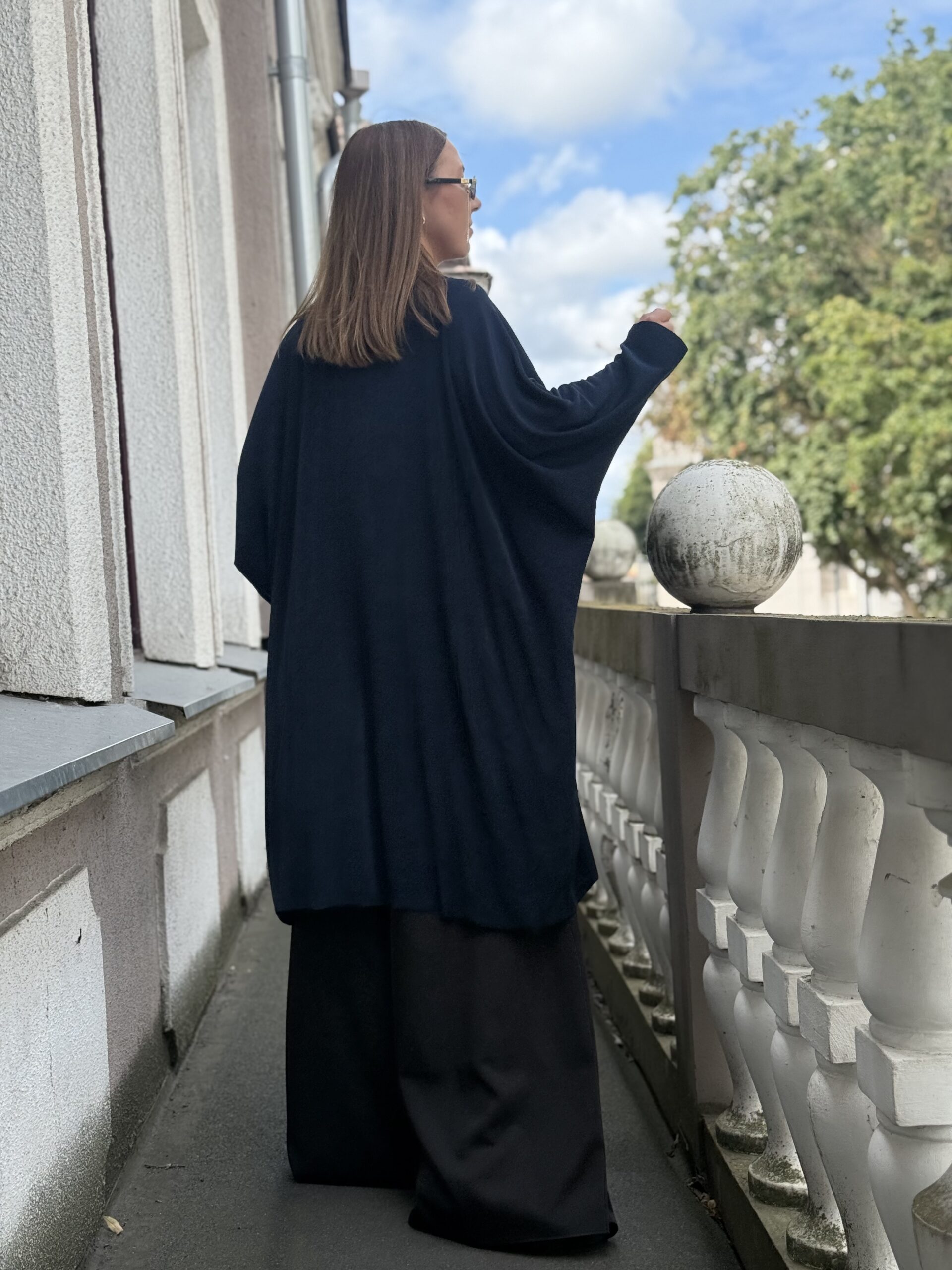 Tamsiai mėlyna PLUS SIZE tunika/palaidinė - Image 3