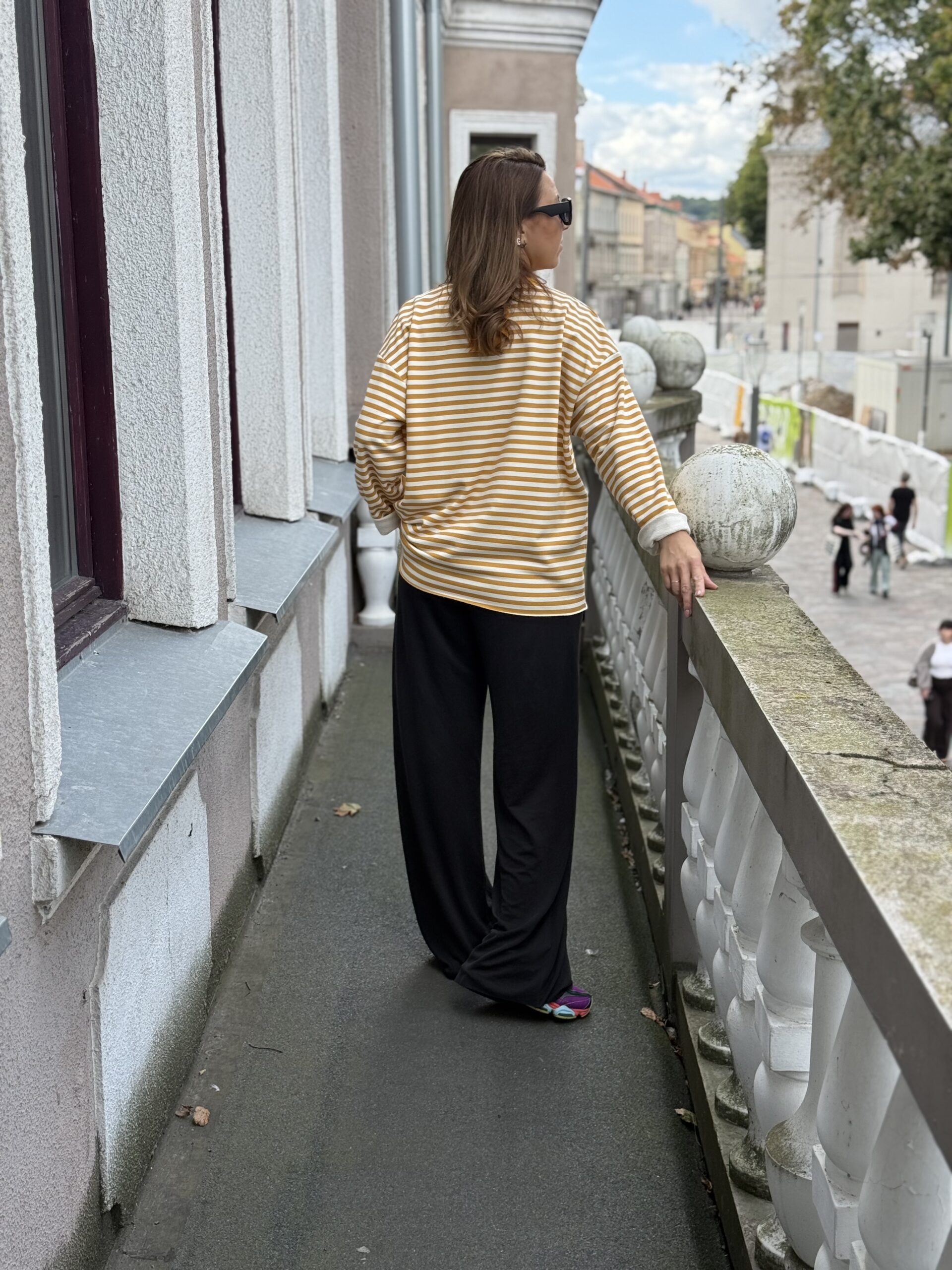 Dryžuota ilgarankovė palaidinė/džempas - Image 3